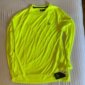 Long-sleeve mesh performance running t-shirt
